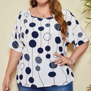 Polka dot blouse
